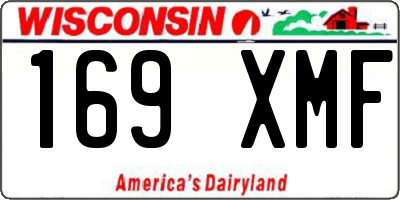 WI license plate 169XMF