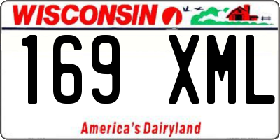 WI license plate 169XML