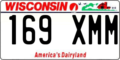 WI license plate 169XMM