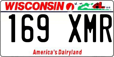 WI license plate 169XMR