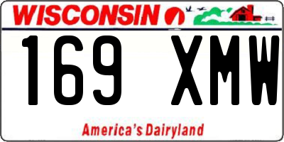 WI license plate 169XMW
