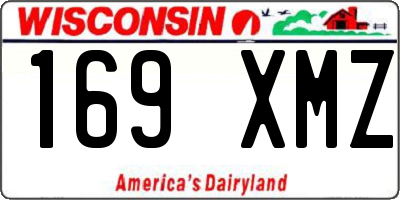 WI license plate 169XMZ