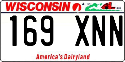 WI license plate 169XNN