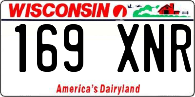 WI license plate 169XNR