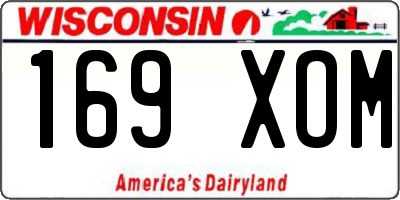 WI license plate 169XOM