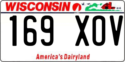 WI license plate 169XOV