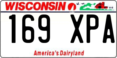 WI license plate 169XPA