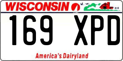 WI license plate 169XPD