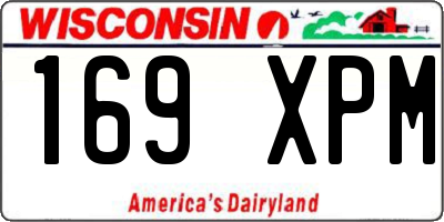 WI license plate 169XPM
