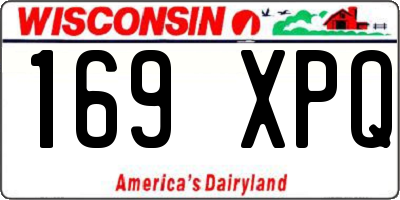 WI license plate 169XPQ