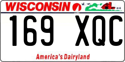 WI license plate 169XQC