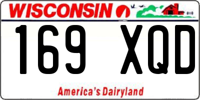 WI license plate 169XQD