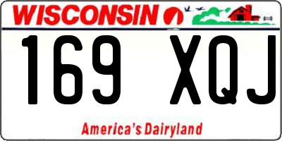 WI license plate 169XQJ