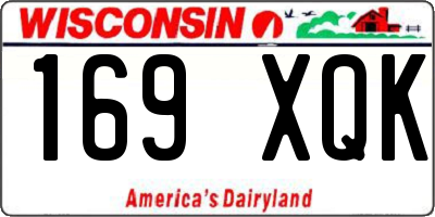 WI license plate 169XQK