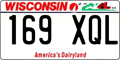 WI license plate 169XQL