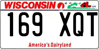 WI license plate 169XQT
