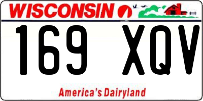 WI license plate 169XQV