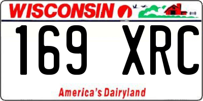 WI license plate 169XRC