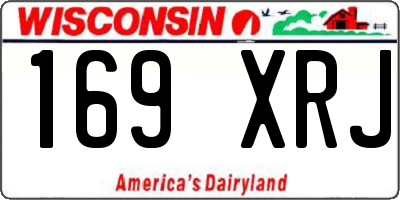 WI license plate 169XRJ