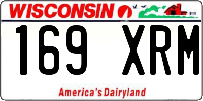 WI license plate 169XRM