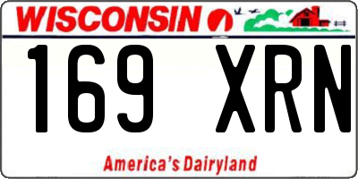 WI license plate 169XRN