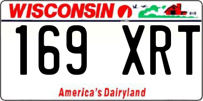 WI license plate 169XRT