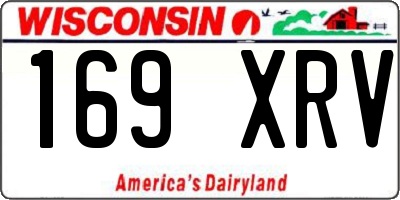 WI license plate 169XRV