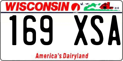 WI license plate 169XSA