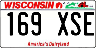 WI license plate 169XSE