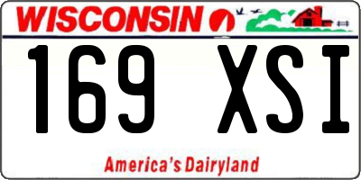 WI license plate 169XSI