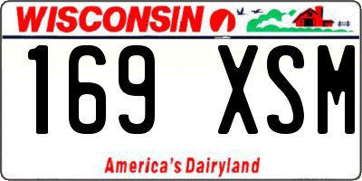 WI license plate 169XSM