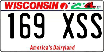WI license plate 169XSS