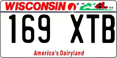 WI license plate 169XTB