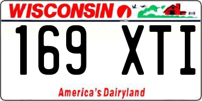 WI license plate 169XTI