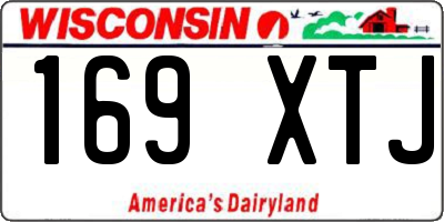 WI license plate 169XTJ