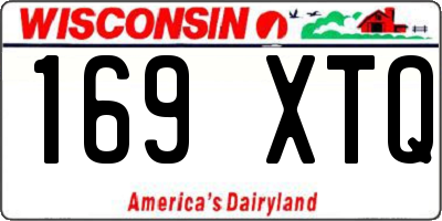WI license plate 169XTQ