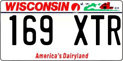 WI license plate 169XTR