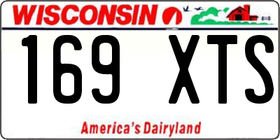 WI license plate 169XTS