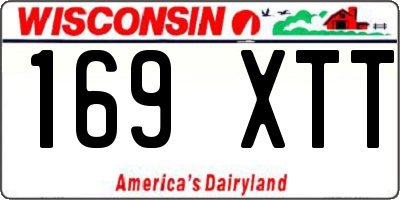 WI license plate 169XTT