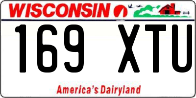WI license plate 169XTU