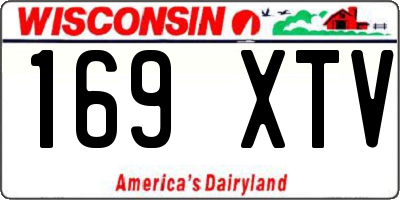 WI license plate 169XTV