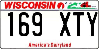 WI license plate 169XTY