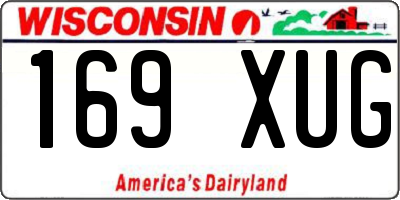 WI license plate 169XUG
