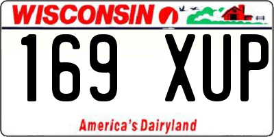 WI license plate 169XUP