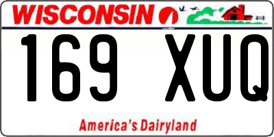 WI license plate 169XUQ