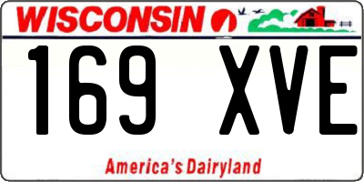 WI license plate 169XVE