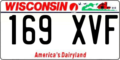 WI license plate 169XVF