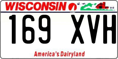 WI license plate 169XVH