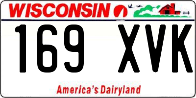 WI license plate 169XVK