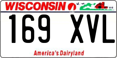 WI license plate 169XVL